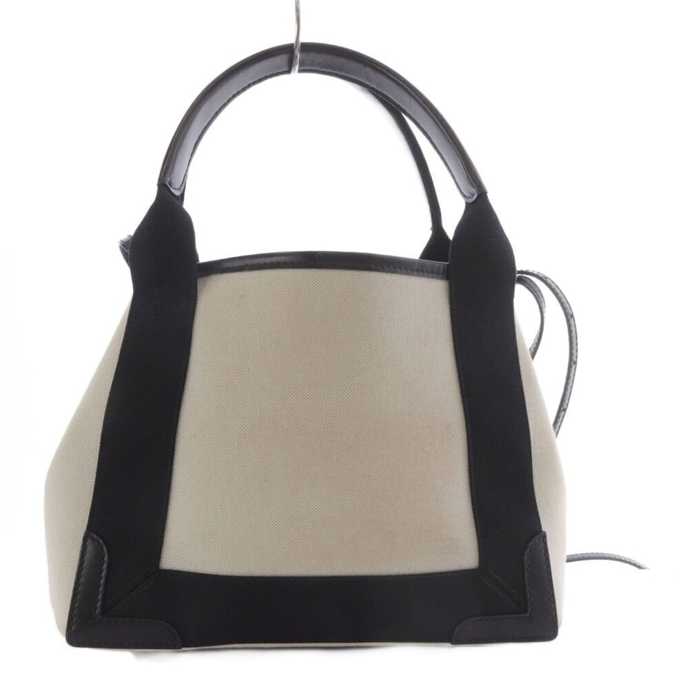 Balenciaga Navy Blue Cabas Tote Bag Shoulder Crossbody Canvas Pouch Clutch Black
